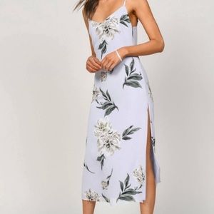 Tobi Hannah Midi Dress | Lavender Multi Floral Print